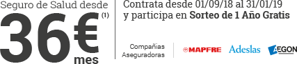 Seguro de Salud desde 36€/mes